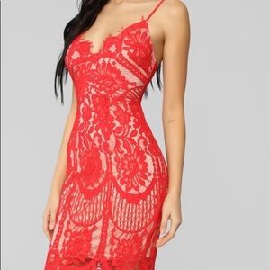 Lovely In Lace Midi Dress